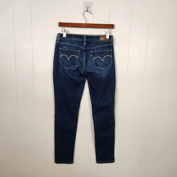 Levis Demi Curve Skinny Jeans Low Rise Denim Stretch Womens Size 27 Ankle Crop - Picture 2 of 11